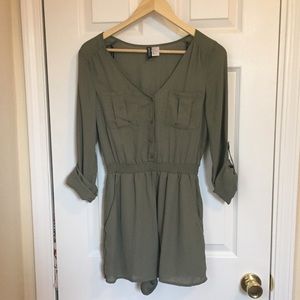 H&M Olive Green Romper